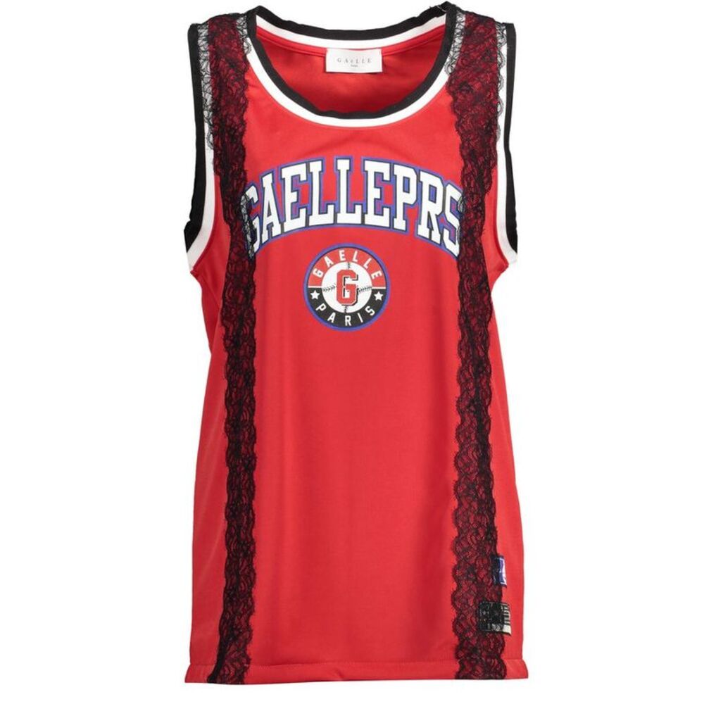 Gaelle Paris Rosso Poliestere Women Tank Women's Top